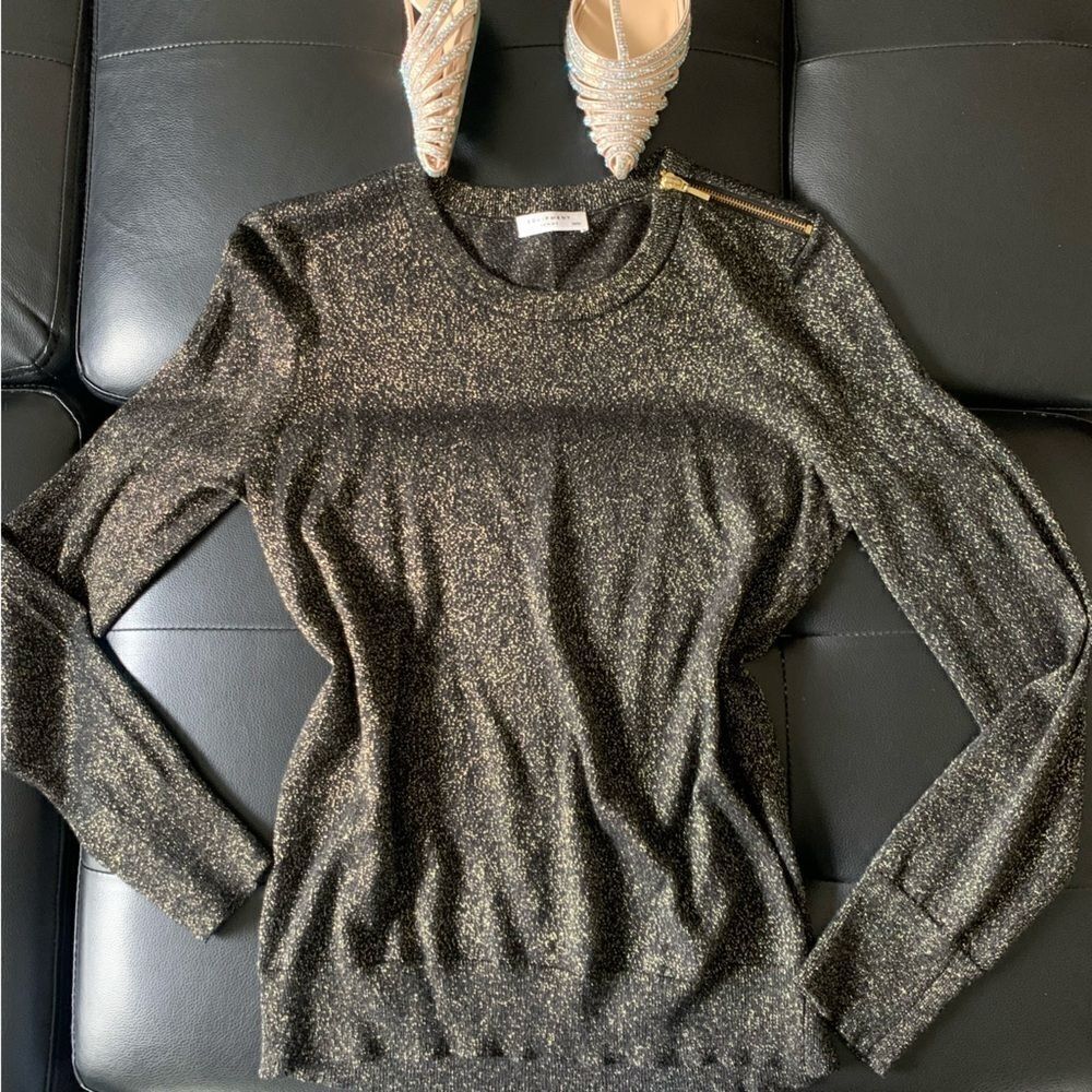 EQUIPMENT BLACK CASHMERE BLEND CREWNECK SWEATER - Picture 5 of 7